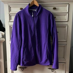 Danskin purple zip up fleece XXL